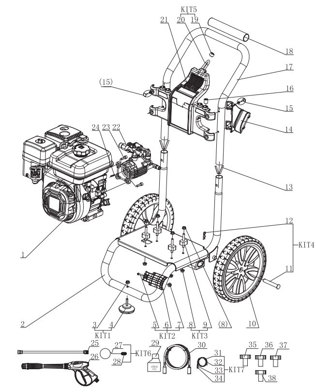 W27H18 PULSAR REPAIR PARTS